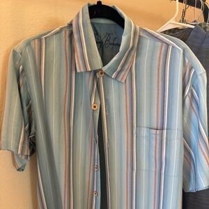 Tommy Bahama silk button-down, short sleeve shirt